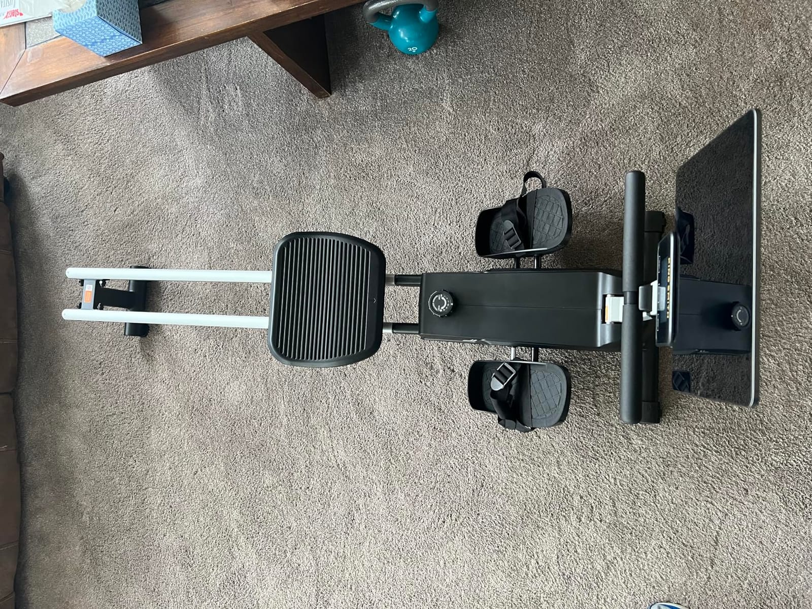 KINGSMITH Rowing Machines for Home Foldable, Compact Row Machine, 400LB & 350LB Weight Capacity, Folding Rower Machine with Adjustable Resistance, Data Monitor, App Supported customer photo 1
