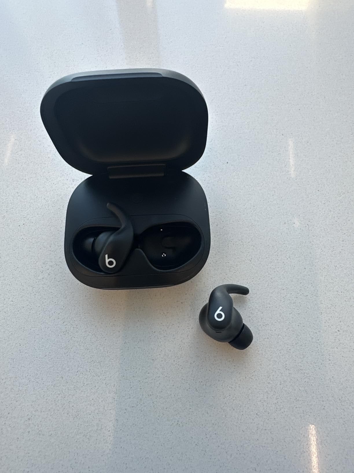 Beats Powerbeats Fit - Wireless Noise Cancelling Workout Earbuds with Secure-Fit Wingtips, Up to 30-Hour Battery Life, Sweat & Water Resistant, Apple & Android Compatible - Gravel Gray customer photo 1