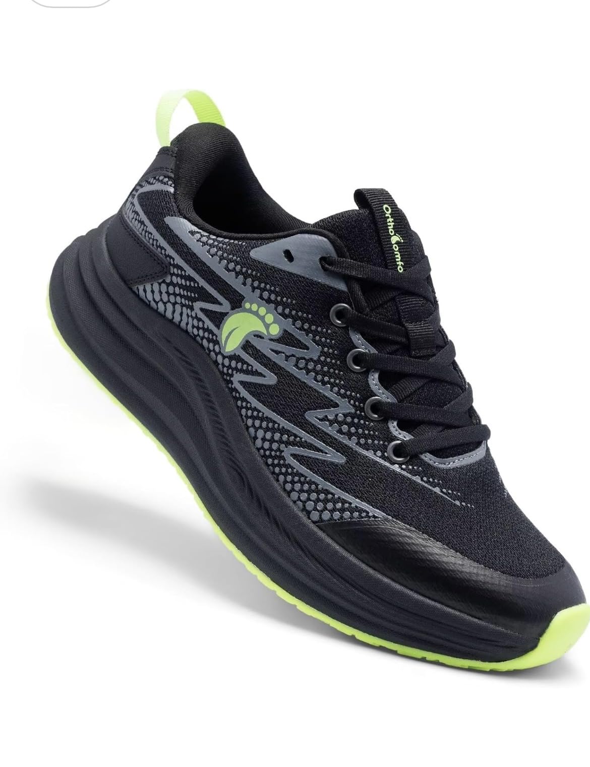 Men's Orthopedic Road Running Shoes: Comfortable Arch Supports Plantar Fasciitis Orthotic Sports Fashion Sneakers, Casual Outdoor Hiking Tennis Athletic Walking Shoes for Foot Heel and Pain Relief customer photo 1