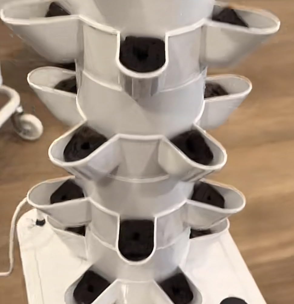 Hydroponics Growing System Kit, 30 Pots Vertical Garden Planter with Pump and Timer, Hydropoic Tower for Soilless Cultivation Herbs Fruits Vegetables, Plant Gift for Gardening Lover(No Seed) customer photo 2