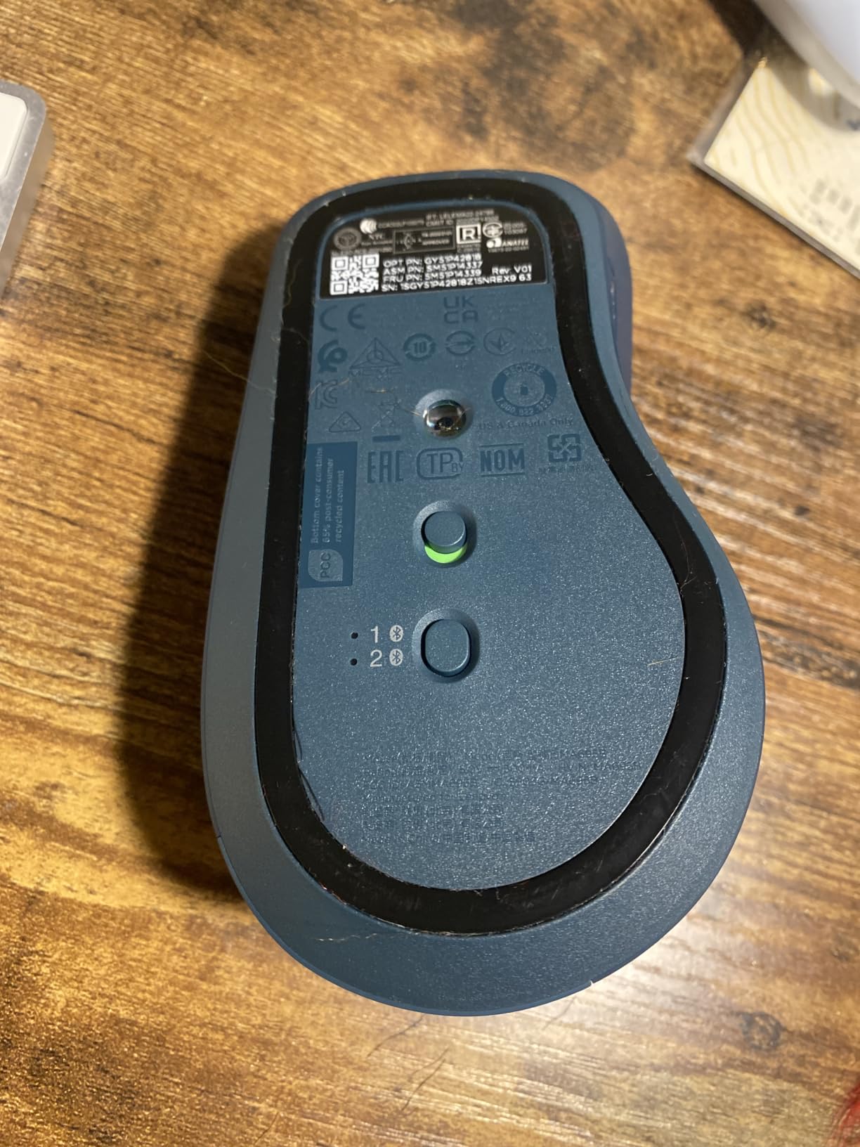 Lenovo Yoga Bluetooth Silent Mouse, 3 Level DPI Adjustment, 36 Month Battery Life, Bluetooth 5.3, 3 Device Paring, Whisper Quiet, Programmable Buttons, Smooth Finish, Tidal Teal customer photo 1