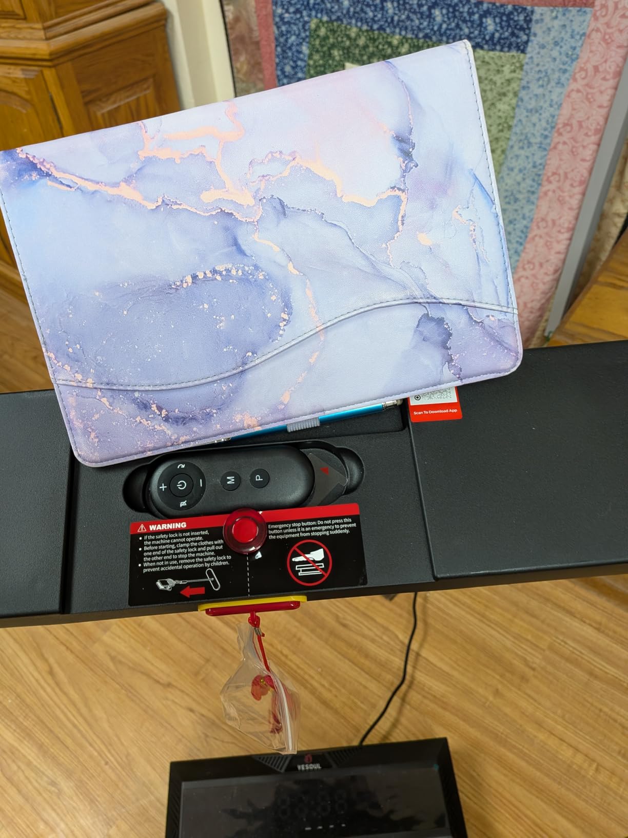 YESOUL Treadmill for Seniors with Long Handrails, Emergency Stop Button customer photo 2