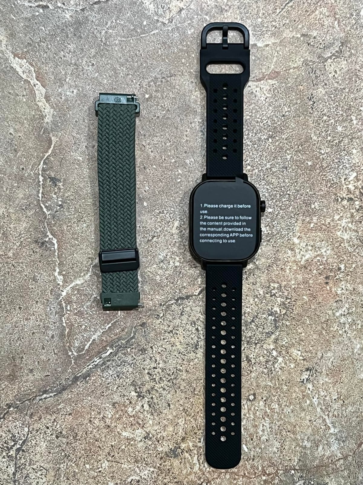 2026 Distance & Pace GPS Running Watch for Runners - Call & Text, AMOLED Large Screen, 50m Waterproof Swimming, Calorie & Step Counter, 2 Bands, Long Battery, for Seniors Men Women (Black) customer photo 2