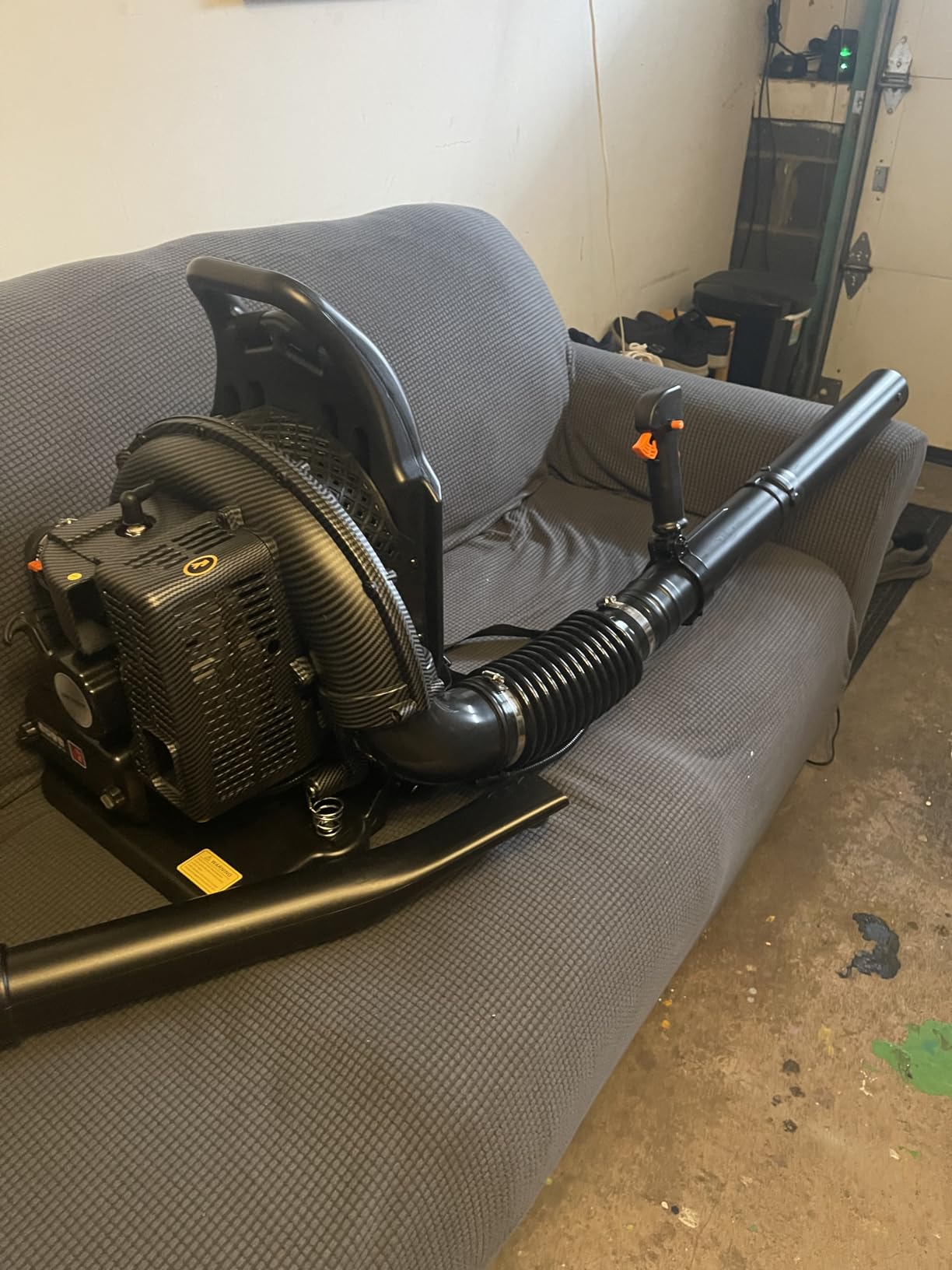 72CC Backpack Gas Leaf Blower, 2-Stroke Powerful Engine customer photo 1