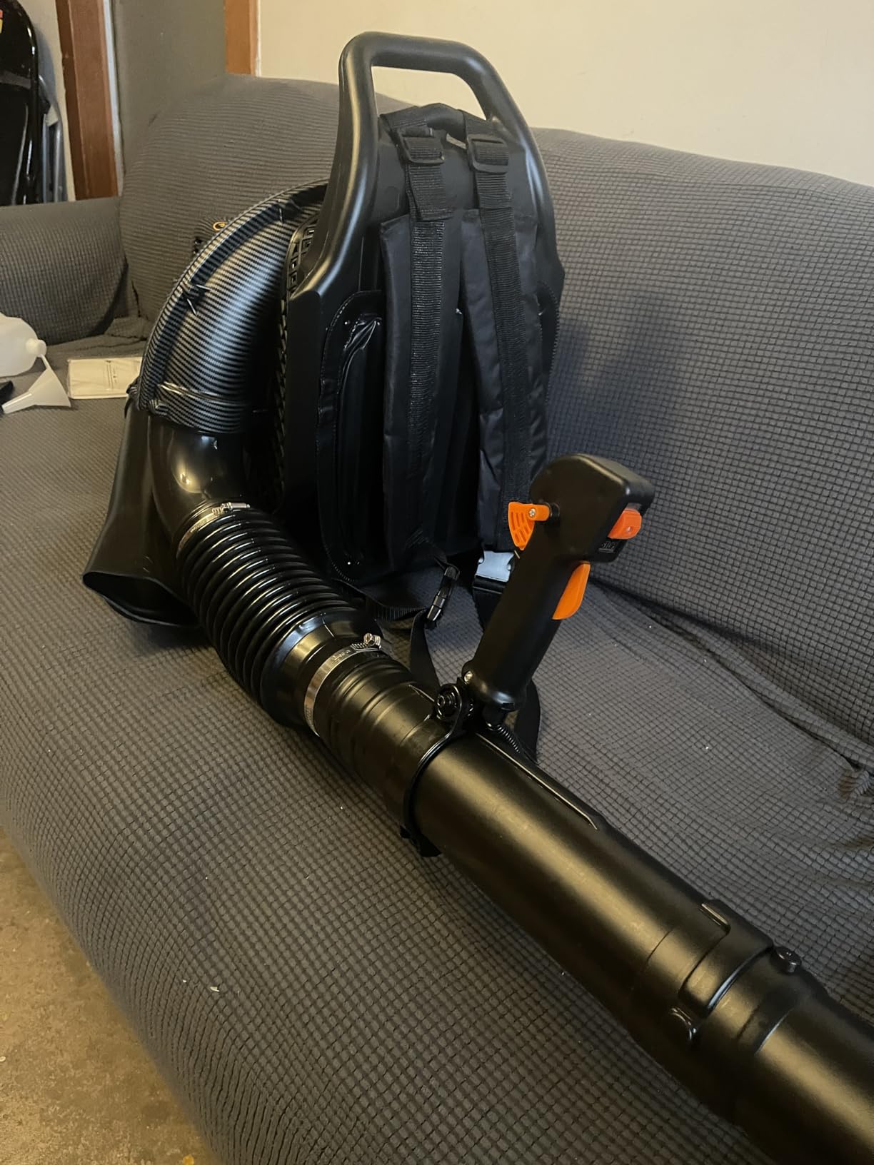 72CC Backpack Gas Leaf Blower, 2-Stroke Powerful Engine customer photo 2