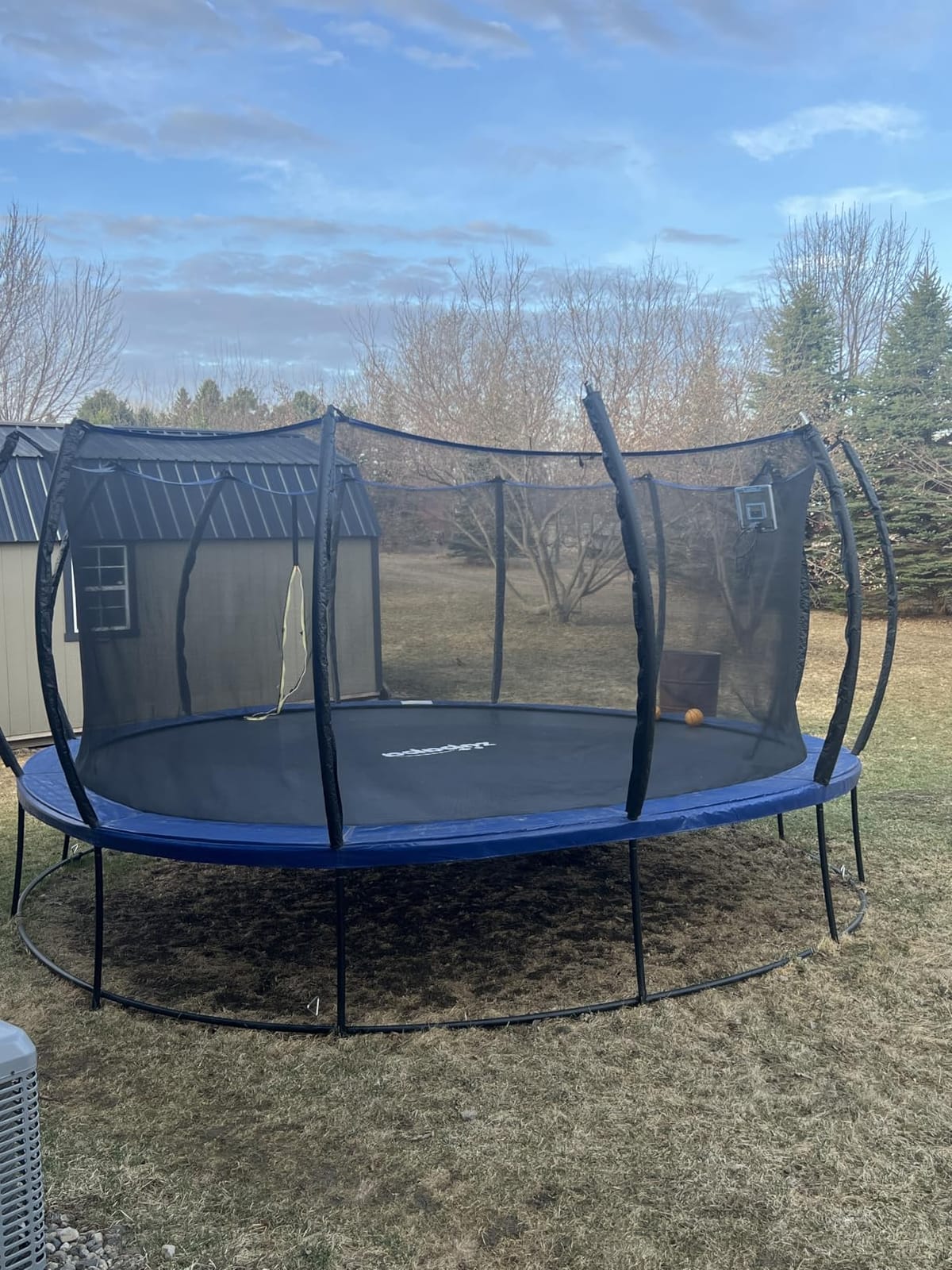 Zupapa 1800LBS Capacity Double Frame Trampoline 16 15 14 12FT No-Gap Safety Design Curved Poles & Basketball Hoop 10-Year Quality Assurance Perfect for Kids & Family Outdoor Fun customer photo 2