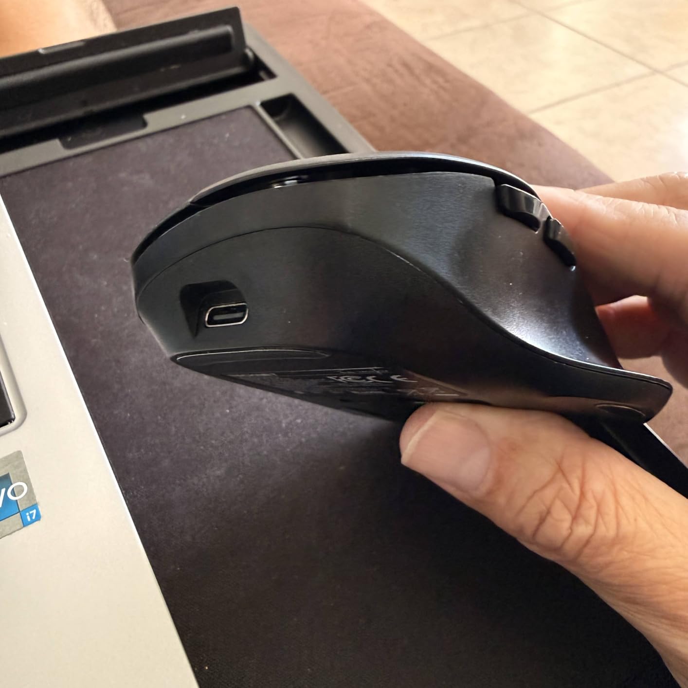 TECKNET Wireless Mouse Bluetooth 5.0/3.0 & 2.4G Rechargeable, Silent Clicks, Adjustable 4800 DPI, 6 Buttons, Ergonomic Design, Bluetooth Mouse for Laptop, Computer, ipad customer photo 1
