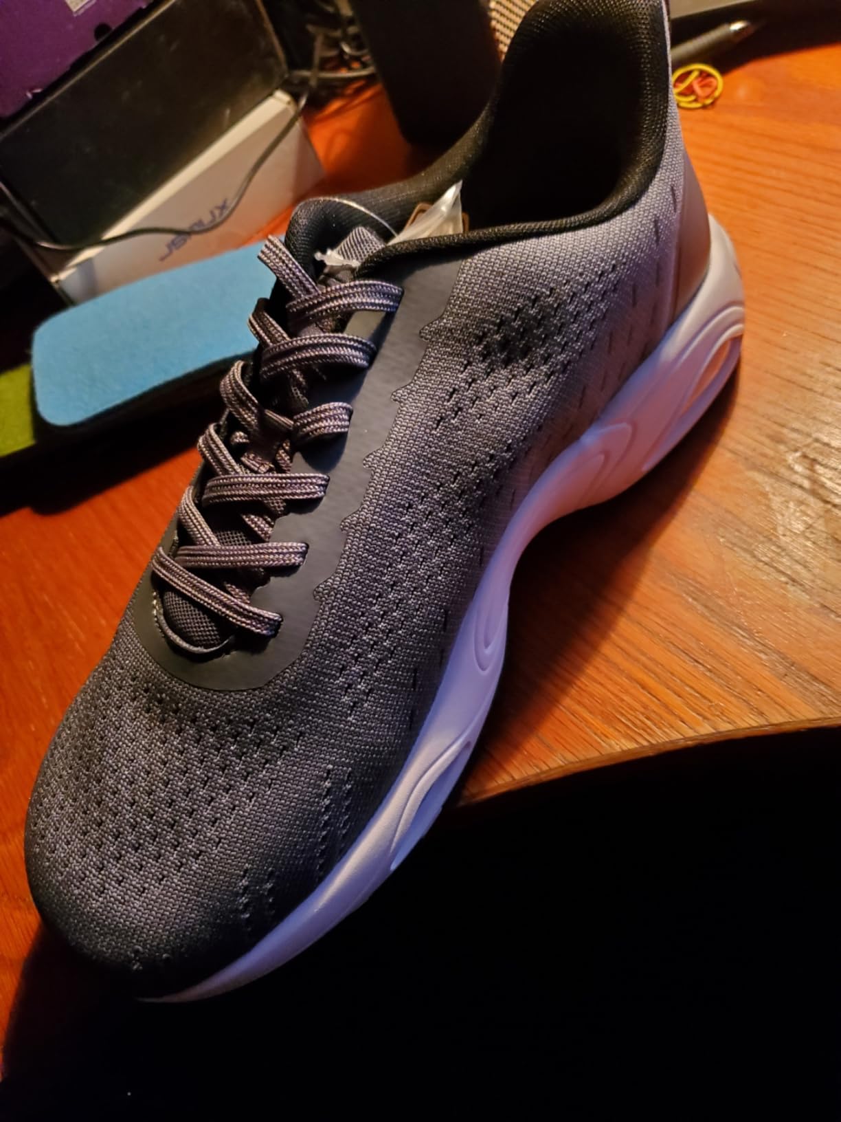 Wide Toe Box Walking Shoes for Men with Arch Support Orthotic Sneakers for Plantar Fasciitis Athletic Cushioning Men's Running Shoes for Foot Pain Relief, US Size 8-13 customer photo 1