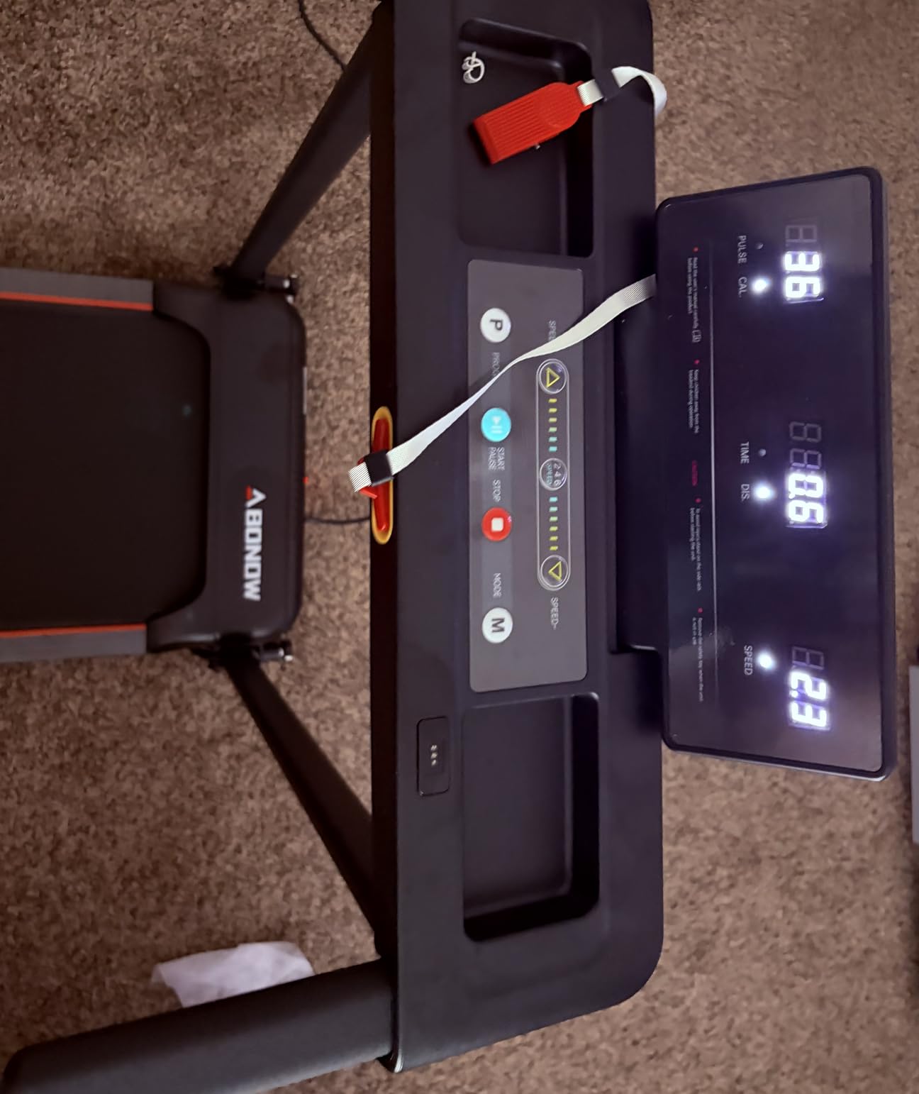 Abonow Foldable Treadmill for Home Small with 12% Incline customer photo 2