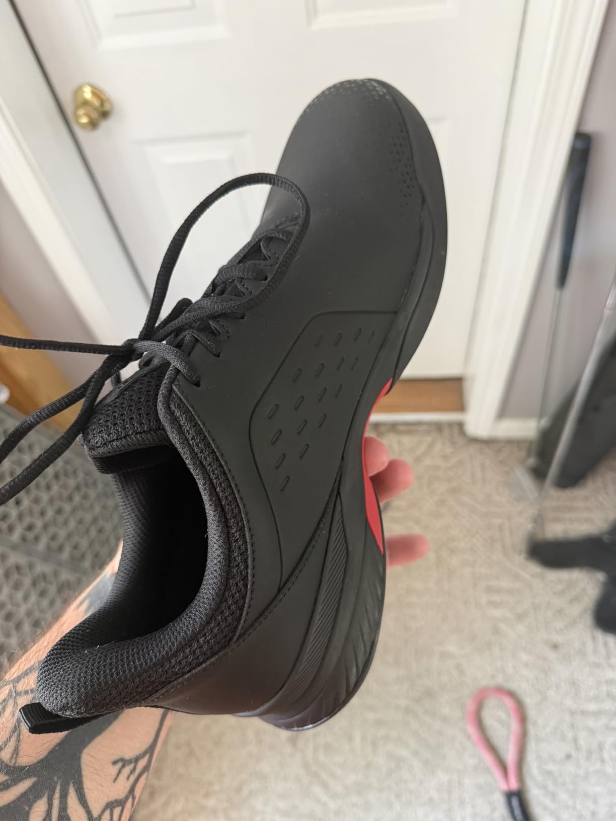 FitVille Extra Wide Men's Golf Shoes Waterproof, Professional No-Slip Spiked Golf Shoes with Arch Support customer photo 2