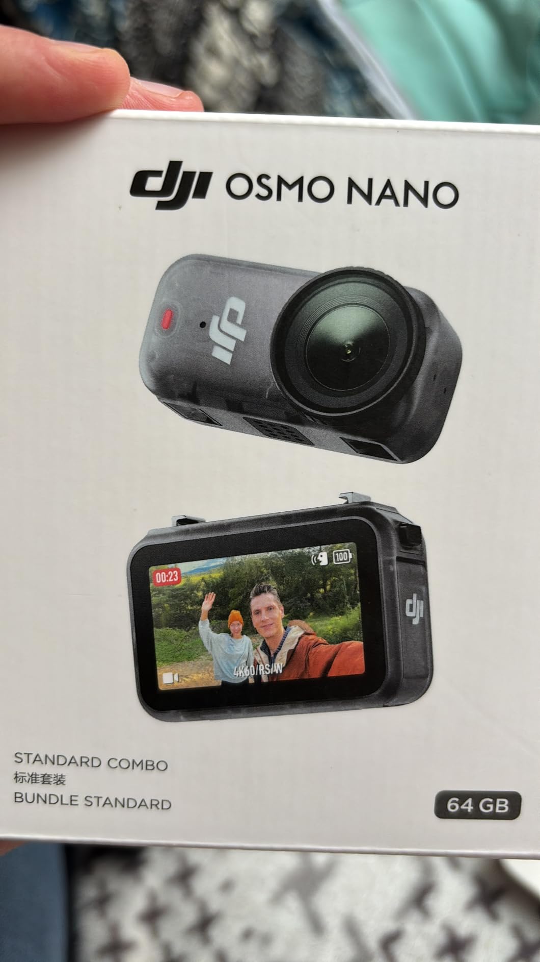 DJI Osmo Nano Running Combo (128GB), 4K Wearable Camera, 1/1.3