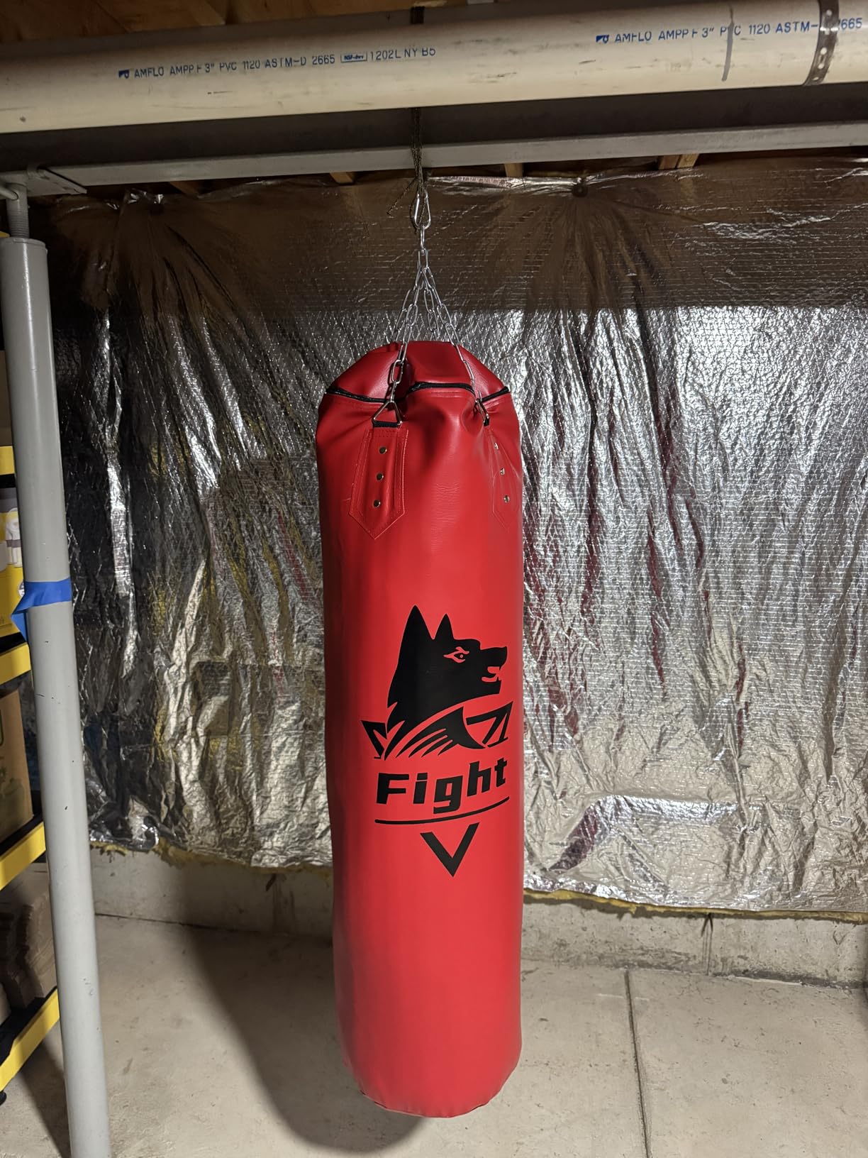 Filled Punching Bag for Adults, 4FT PU Hanging Bag with Filler and Gloves customer photo 1