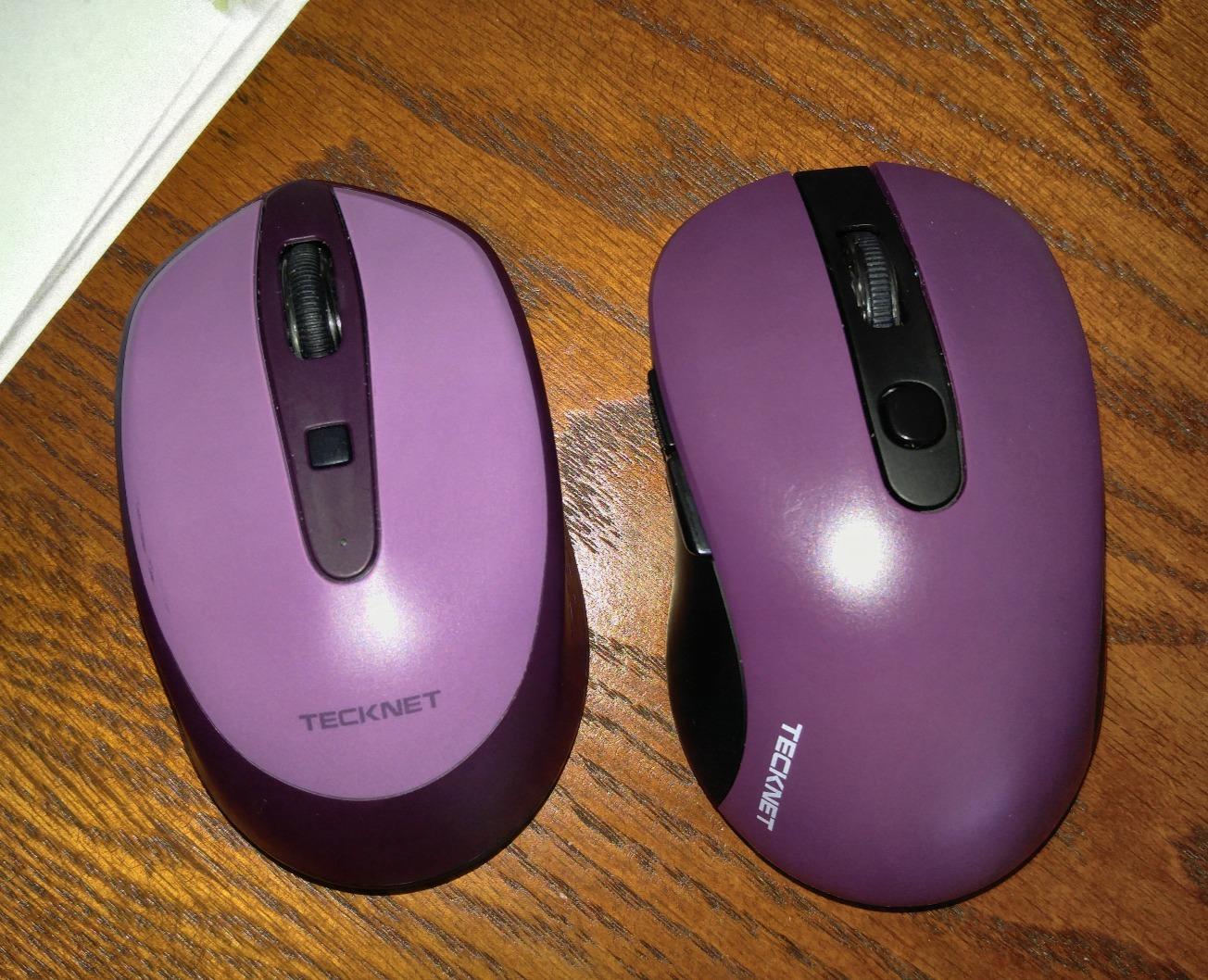 TECKNET 3-Device Portable Wireless Bluetooth Mouse for Laptop Black customer photo 2
