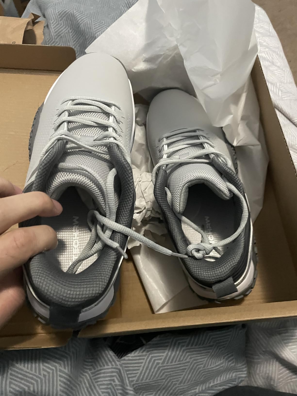 Wide Mens Golf Shoes Professional Outdoor Waterproof Spikeless Golf Shoes for Men Slip-on customer photo 1