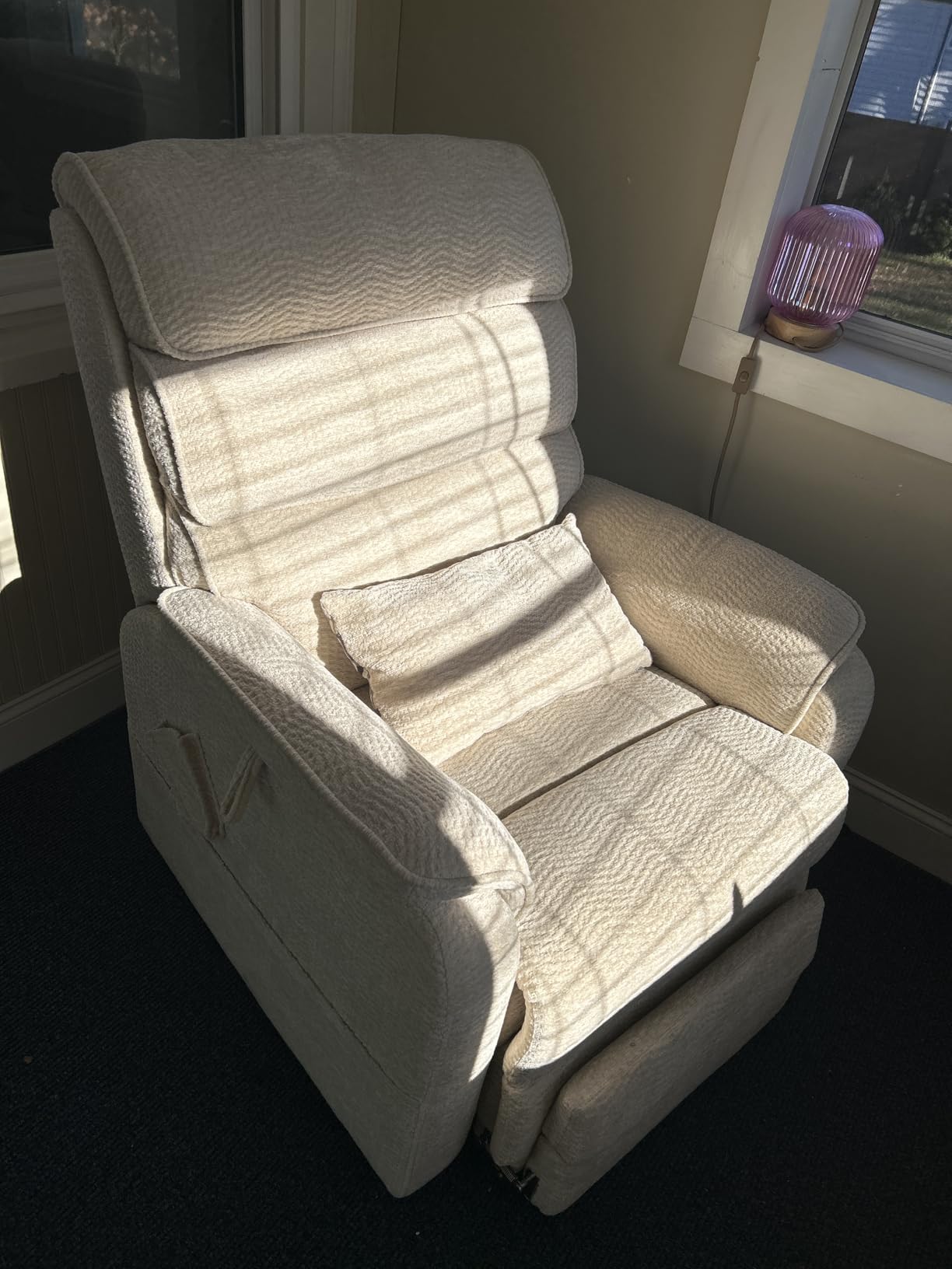 DYNOX Power Lift Recliner Chair for Big and Tall Elderly, Extra Wide Extended Dual Motor Lift Chair, 400 lbs Lay Flat Recliner with Heat and Massage, Chenille Brown, 9298L customer photo 1