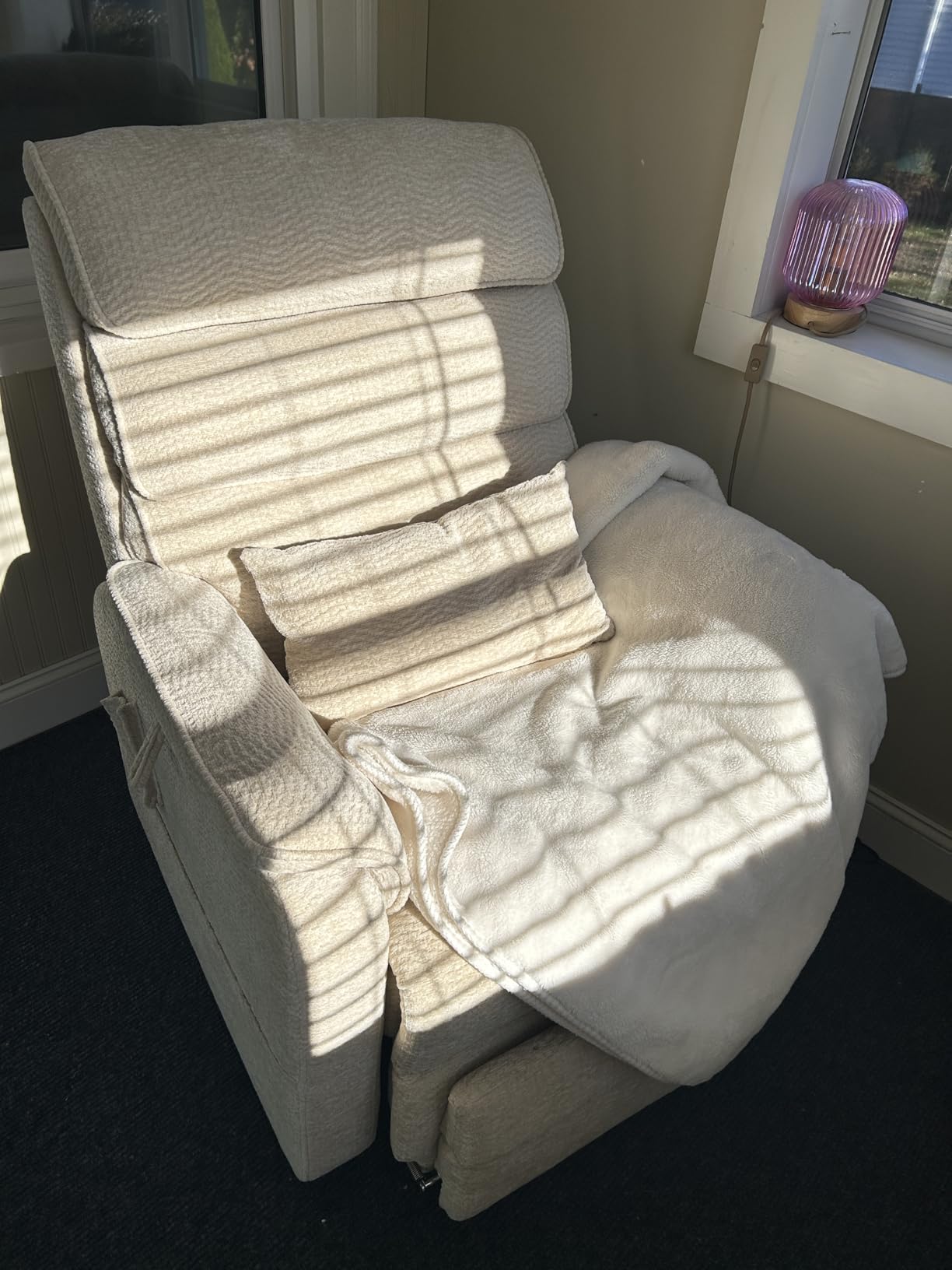 DYNOX Power Lift Recliner Chair for Big and Tall Elderly, Extra Wide Extended Dual Motor Lift Chair, 400 lbs Lay Flat Recliner with Heat and Massage, Chenille Brown, 9298L customer photo 2