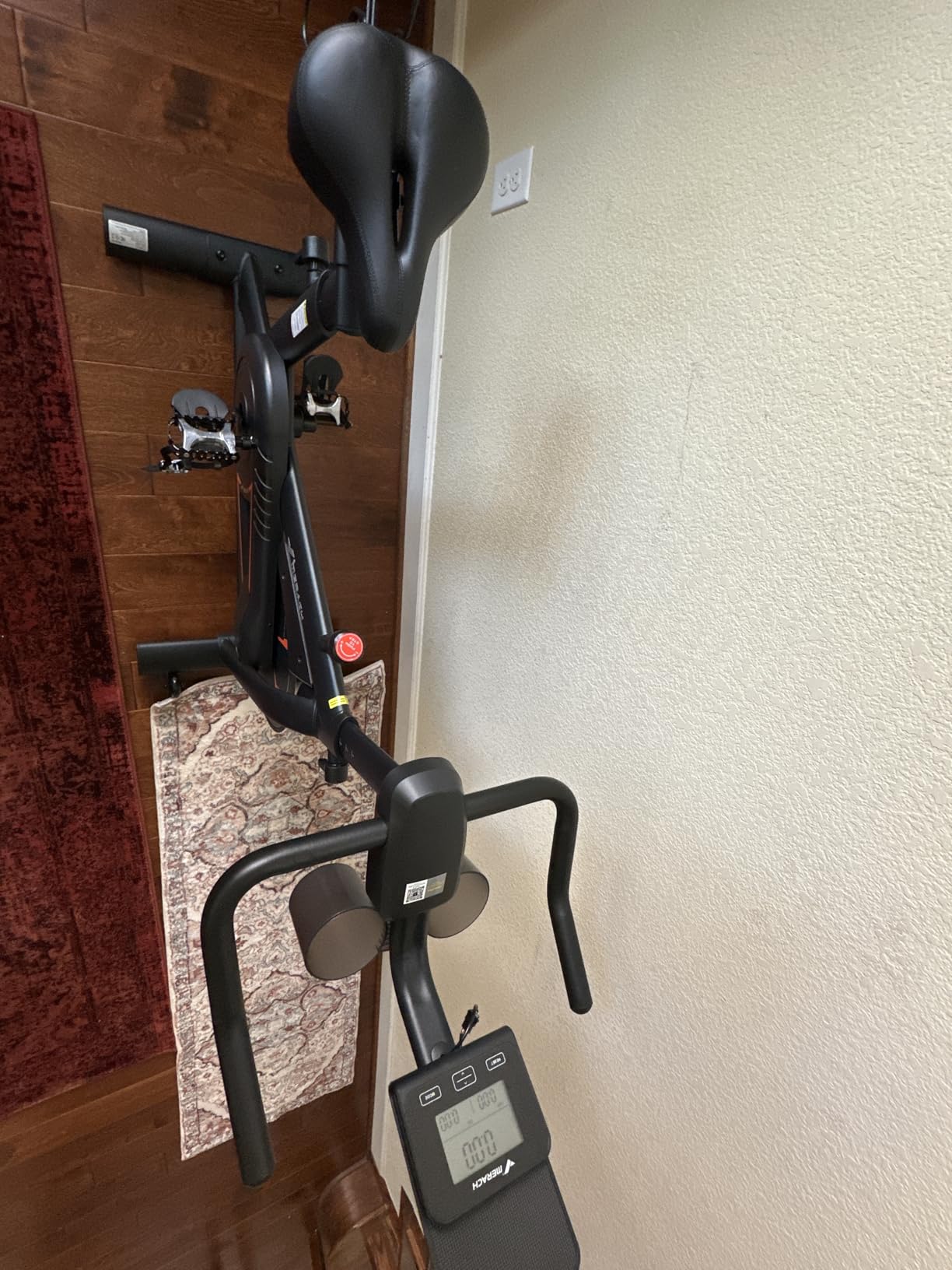 MERACH Exercise Bike, Magnetic Resistance, 330lbs Capacity | Stationary Bike for Home, Quiet Drive, Fitness App with Courses, Adjustable Seat, Indoor Cycling Bike customer photo 2