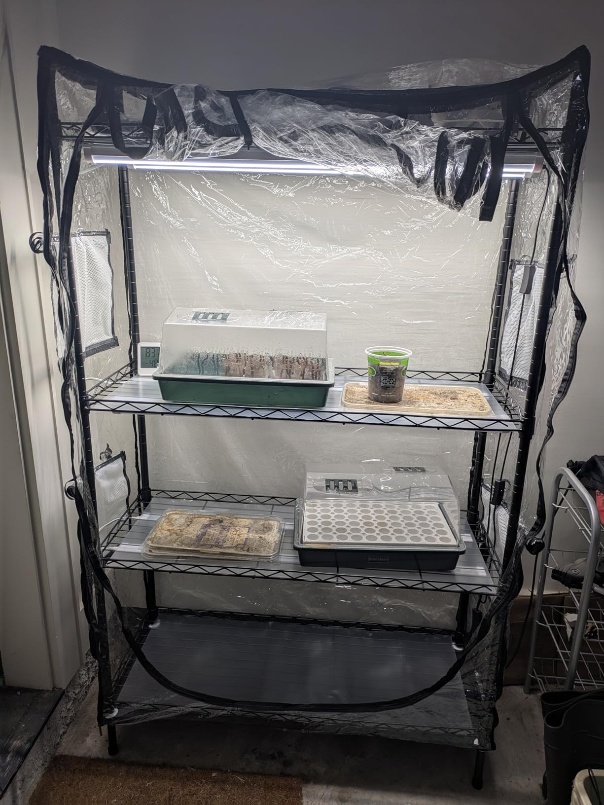 JESLED Plant Shelf with Grow Light, 29.5x13.8x70IN customer photo 1