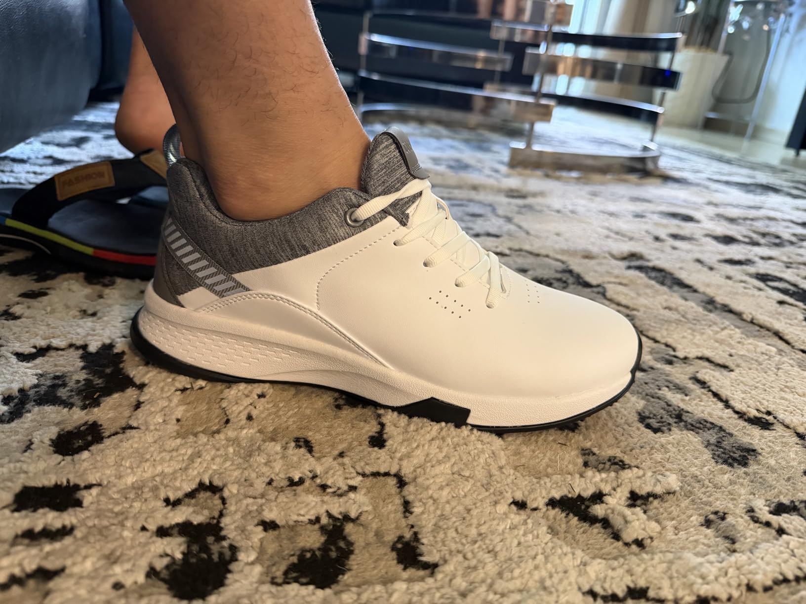Men's Women's Golf Shoes Lightweight Waterproof Spikeless Golf Footwear with Non-Slip Outsole for All-Day Comfort customer photo 2