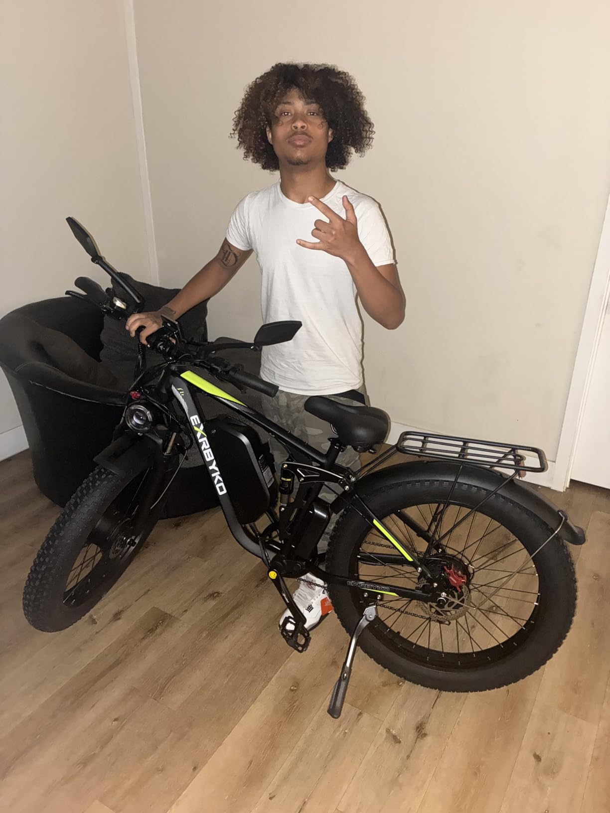 Electric Bike for Adults 51MPH Fast Dual Motor Ebike 36Ah 52V | 6000W Peak Full Suspension 26'' Fat Tire E Bikes for Men with Hydraulic Brake 130 Miles Electric Bicycle customer photo 2