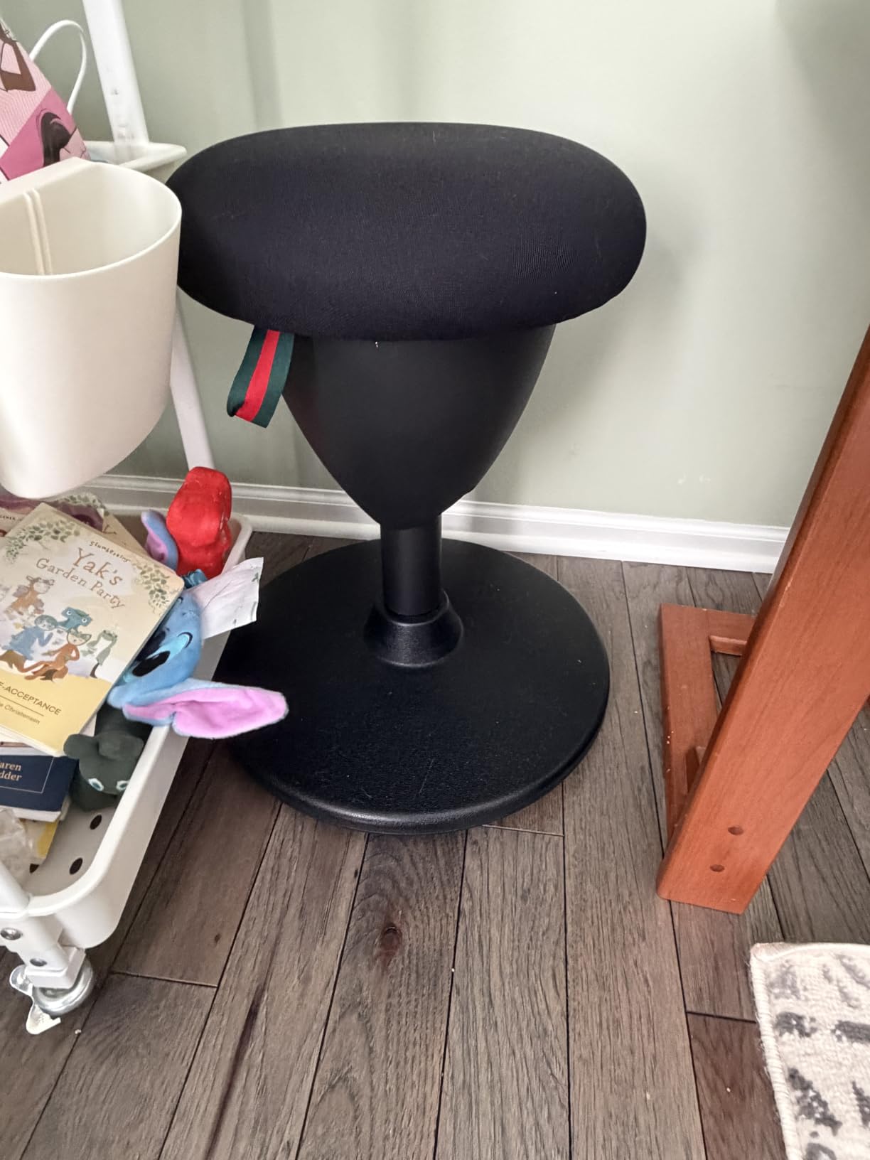 Tervo Model W - Wobble Stool - Ergonomic Standing Desk Chair - Sit Active | Height adjustable sit to stand balance chair for adults. Ergonomic tilting standing desk stool for office active sitting customer photo 1