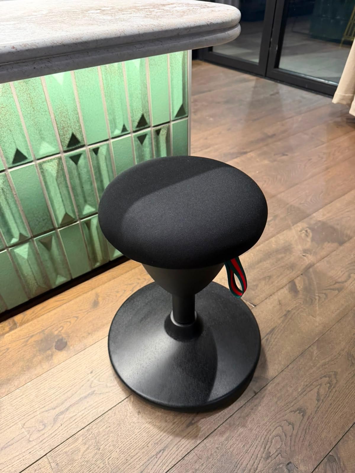 Tervo Model W - Wobble Stool - Ergonomic Standing Desk Chair - Sit Active | Height adjustable sit to stand balance chair for adults. Ergonomic tilting standing desk stool for office active sitting customer photo 2