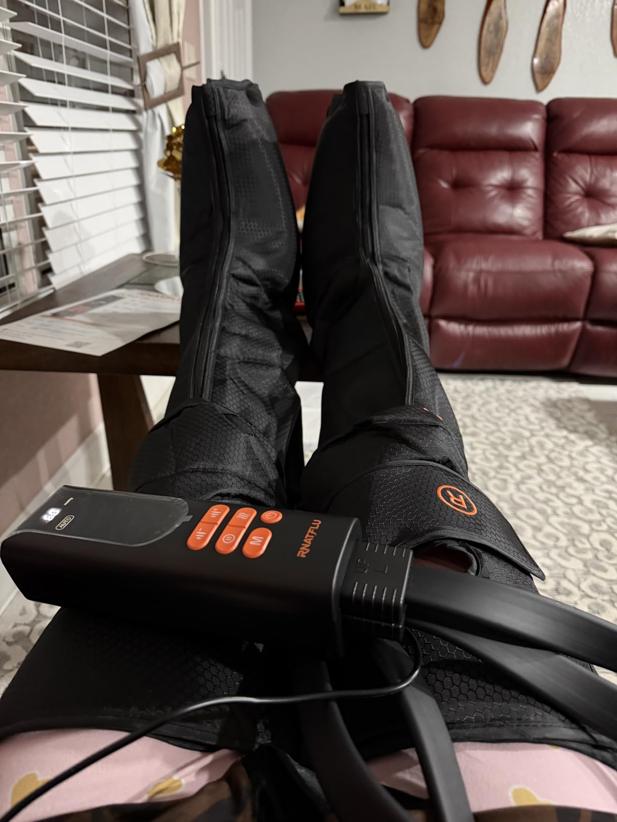 Leg Massager with Heat and Compression for Circulation, Standard customer photo 2