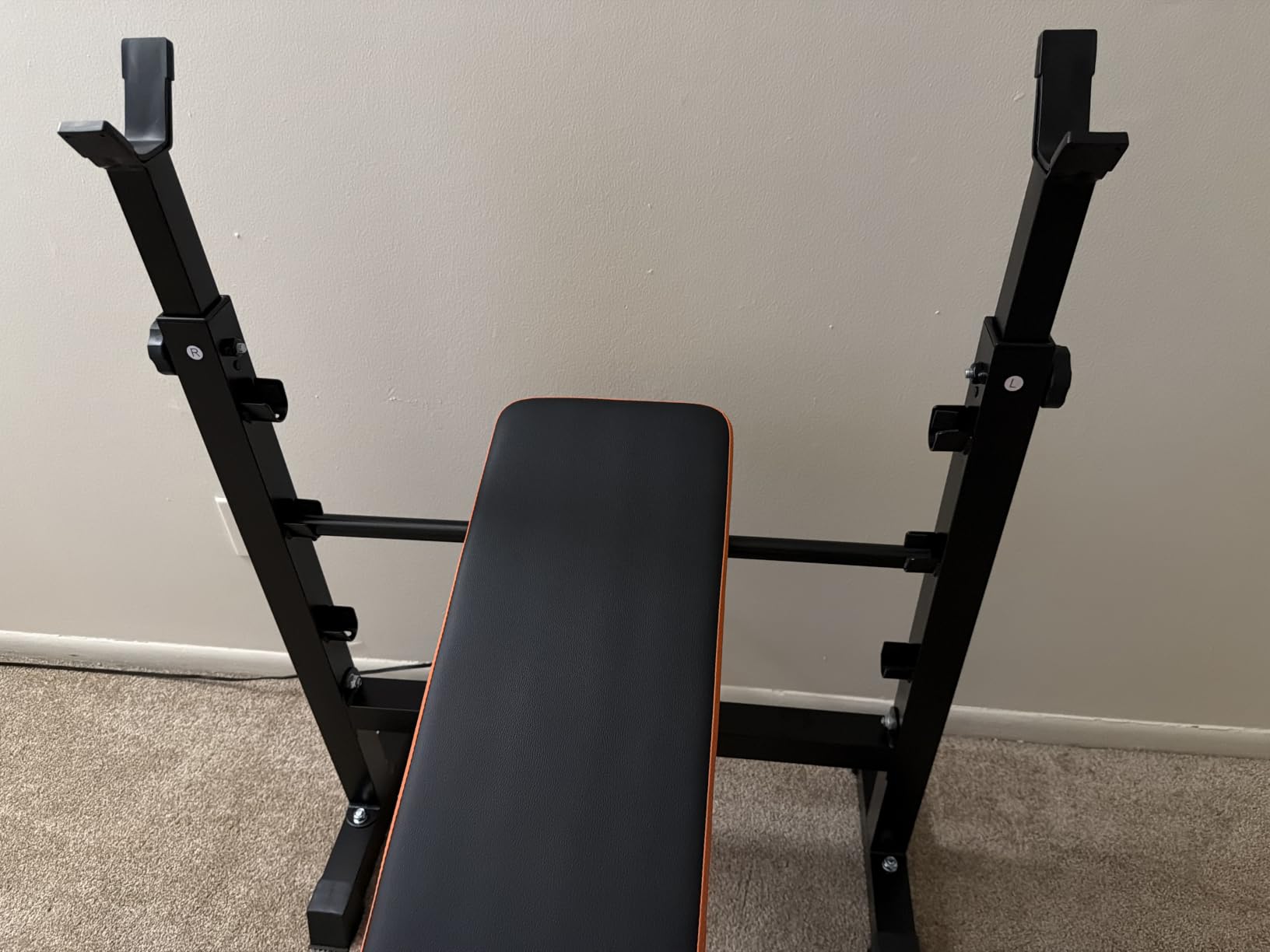 YOLEO 880-1980LBS ASTM-Certified All in One Weight Bench Set Home Strength | Bench Press with Rack and Leg Extension/Curl Fits 5-7ft Bars for Strater to Advanced customer photo 1
