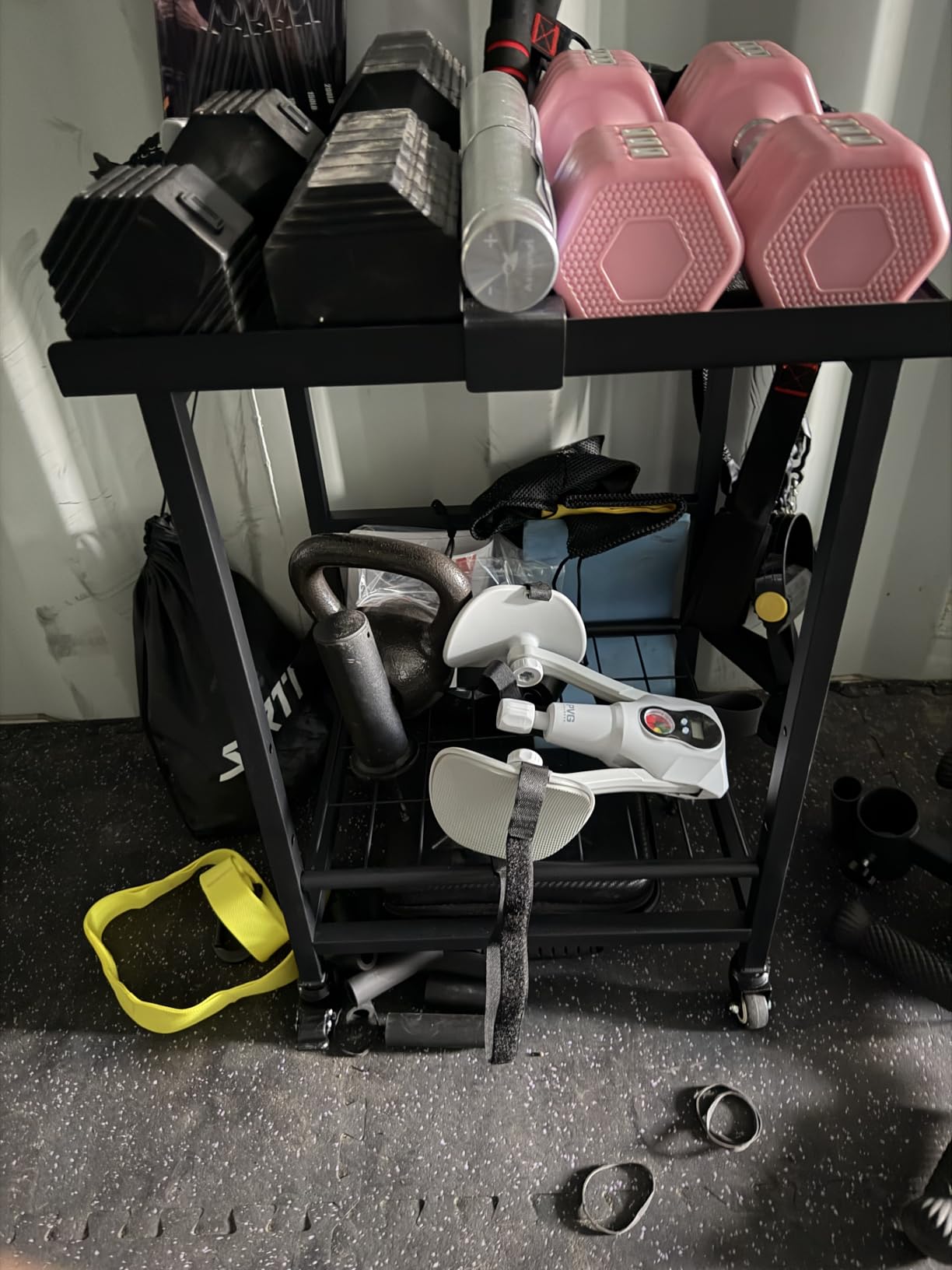 Adjustable Dumbbell Stand, Dumbbell Rack with Wheels, 500LBS Capacity customer photo 2
