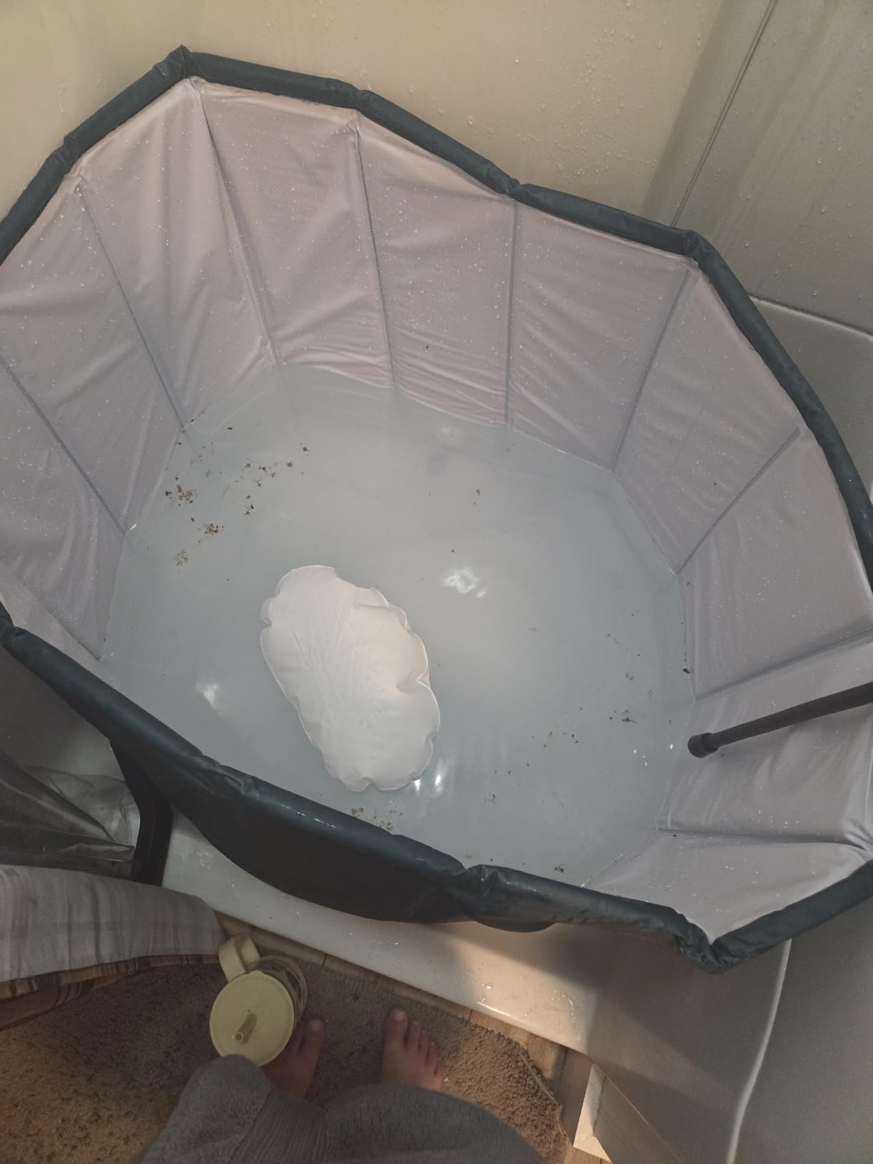 Portable Bathtub for Adults 90 Gal, 8-Layer Foldable Ice Bath Tub customer photo 2