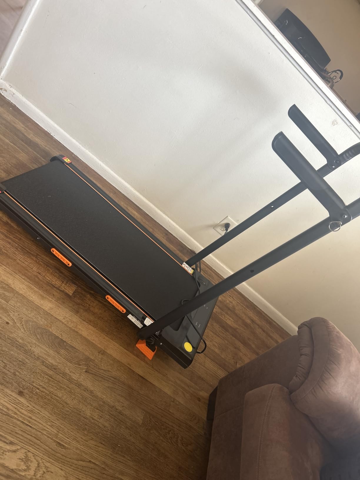 16% Incline Walking Pad Treadmill, 3-in-1 Under Desk Treadmill with Handles customer photo 1