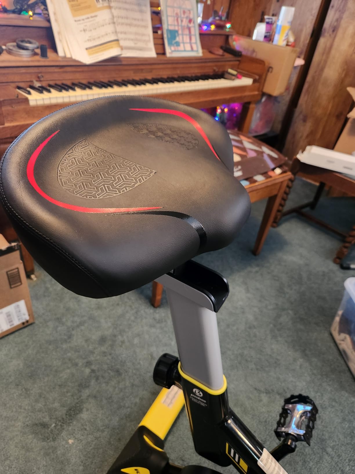 Exercise Bike,Stationary Bike for Home,Magnetic Indoor App Cycling Bike customer photo 1
