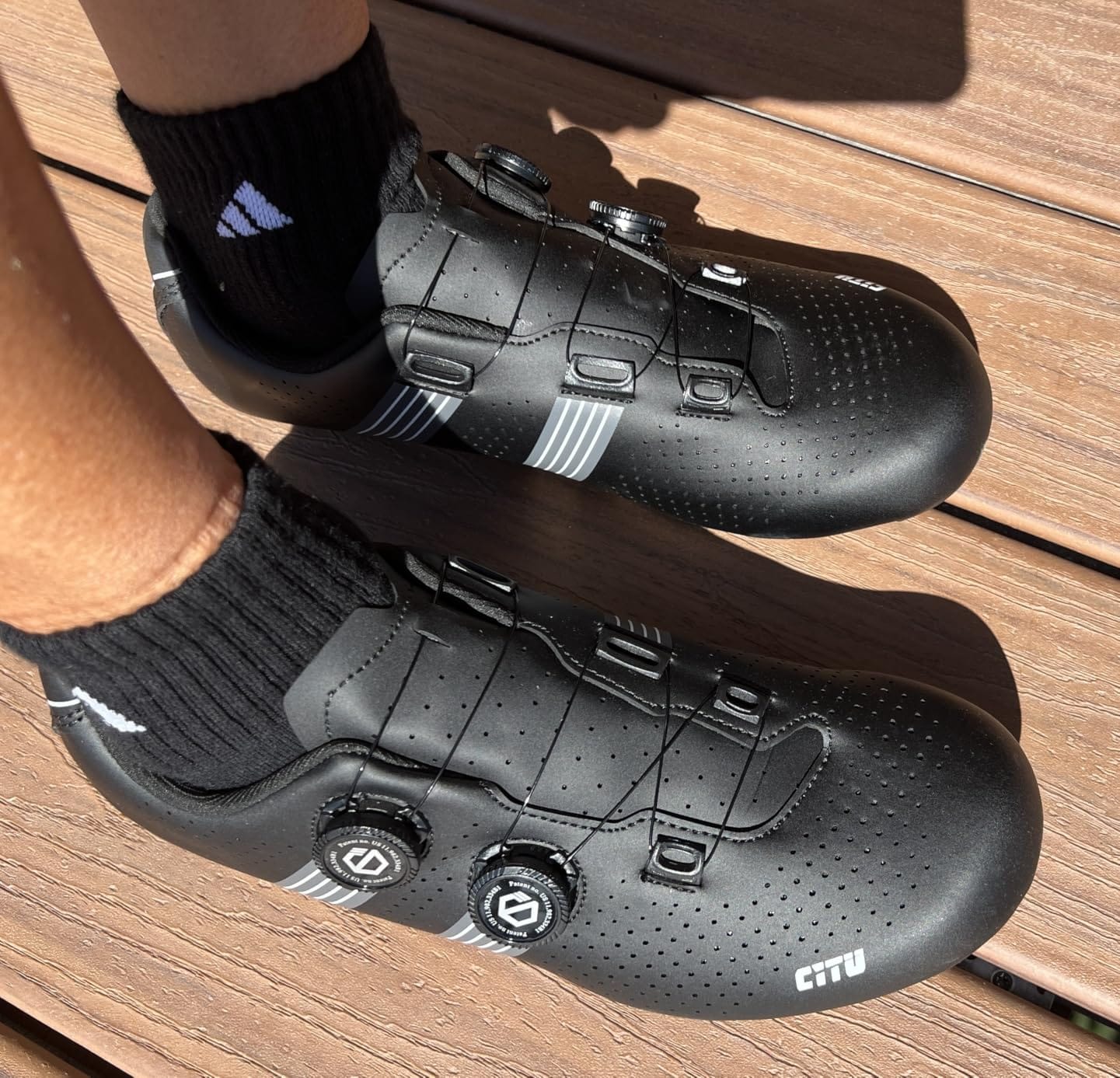 Wide Cycling Shoes Indoor Outdoor Road Bike Shoes for Men Women customer photo 2