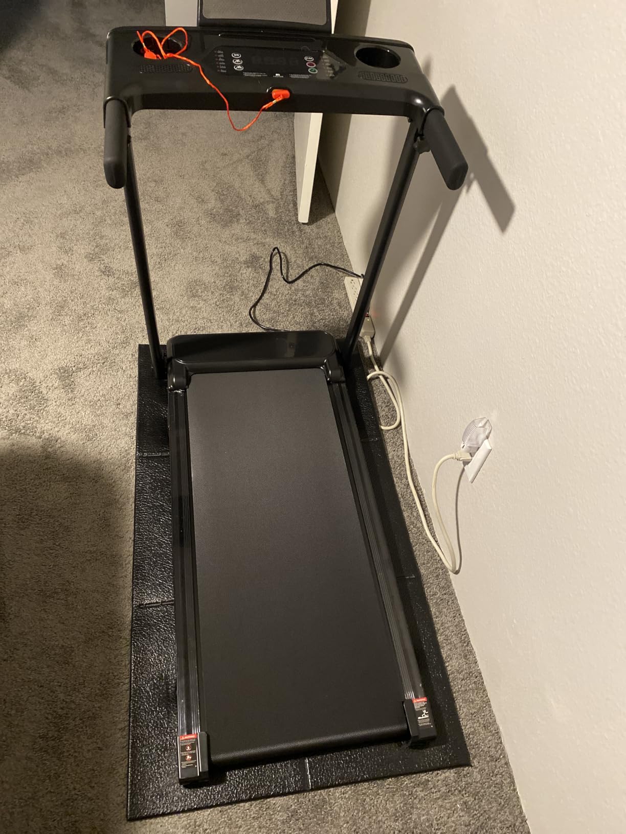 Aiteid Treadmill with 12% Incline, 3.0HP Low Noise Treadmills for Home, Portable Electric Treadmill with Handles, Walking Pad, Compact Running Machine, Walking Pad with Handle, 0.6-6.2MPH customer photo 2