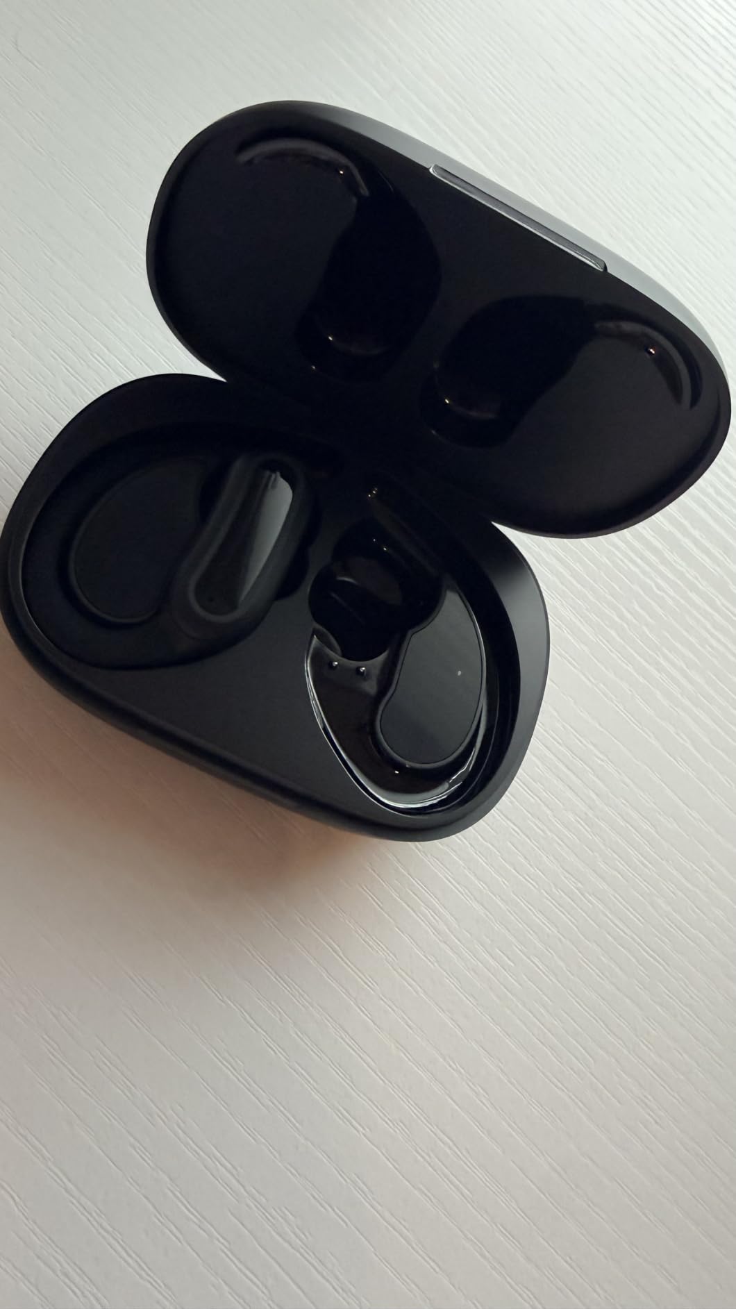 Wireless Earbuds Bluetooth Headphones, 54H Playtime Stereo Over Ear Buds with ENC Noise Cancelling, LED Power Display, IPX7 Waterproof Sport Earphones with Earhooks for Running/Workouts (Black) customer photo 1
