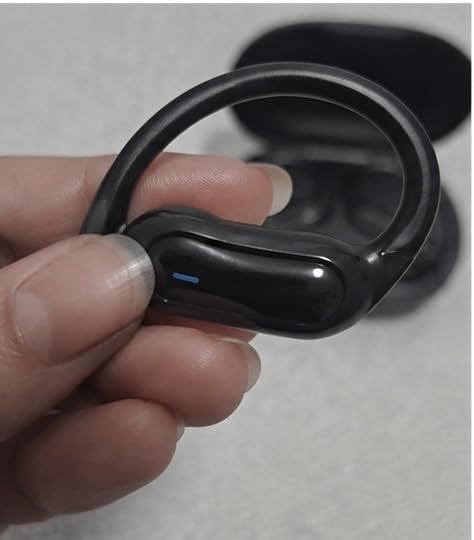 Wireless Earbuds Bluetooth Headphones, 54H Playtime Stereo Over Ear Buds with ENC Noise Cancelling, LED Power Display, IPX7 Waterproof Sport Earphones with Earhooks for Running/Workouts (Black) customer photo 2