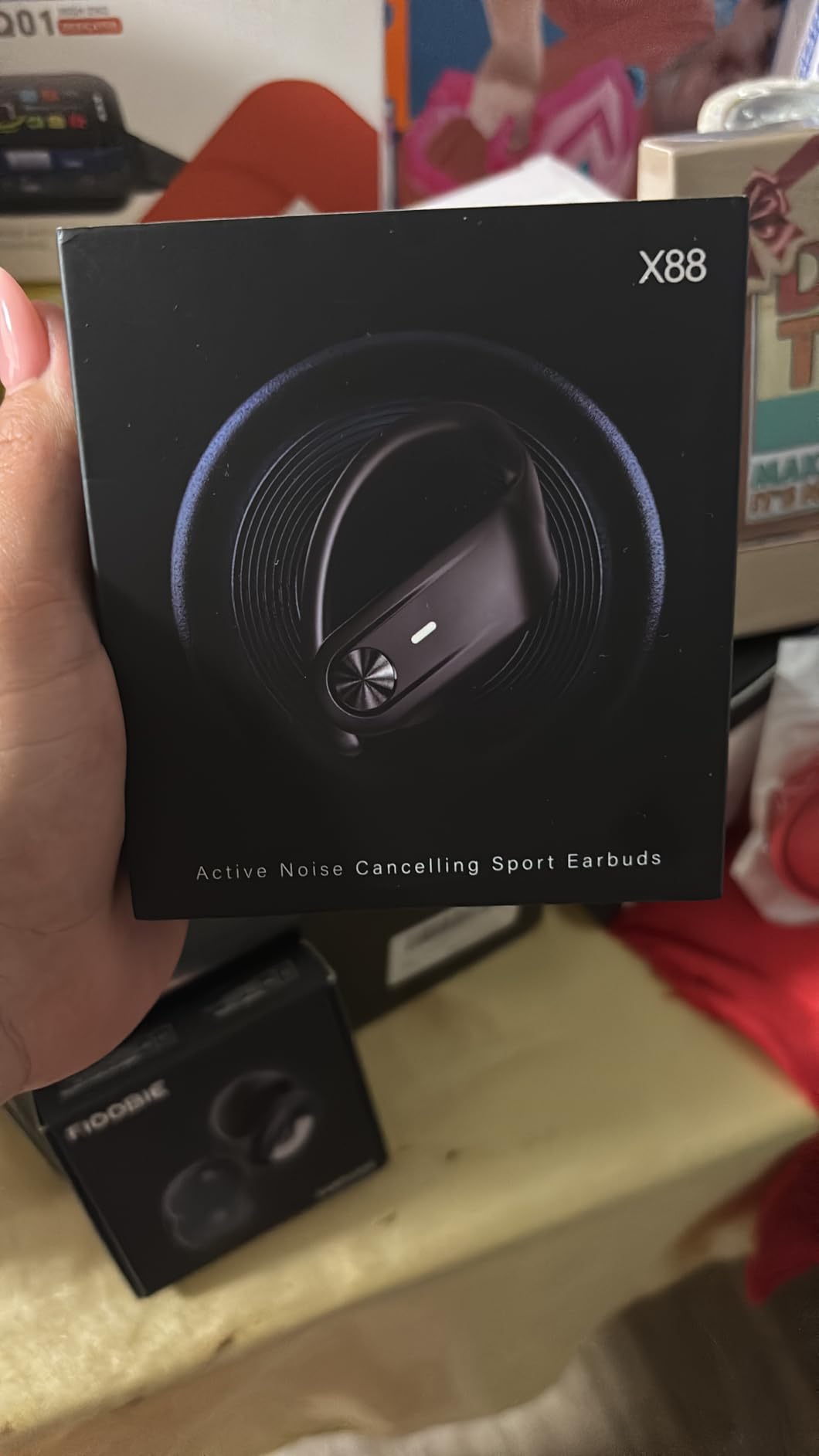 TAGRY Hybrid Active Noise Cancelling Wireless Ear Buds 80 Hrs Playtime Hi-Res Stereo Bluetooth Earbuds with Transparency Mode, Bluetooth Earhooks ANC Earphones customer photo 2