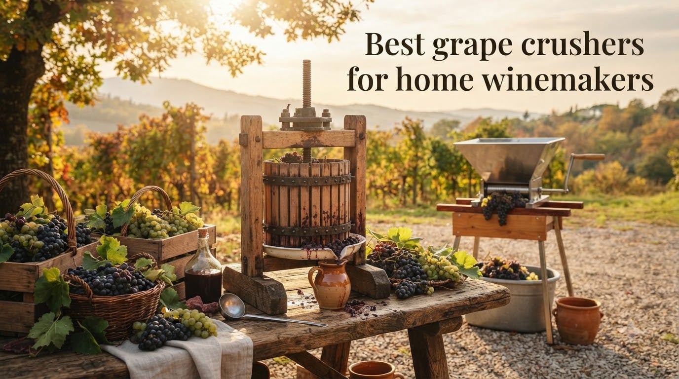 Best grape crushers for home winemakers