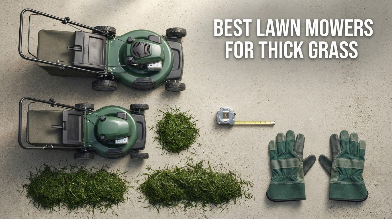 best lawn mowers for thick grass