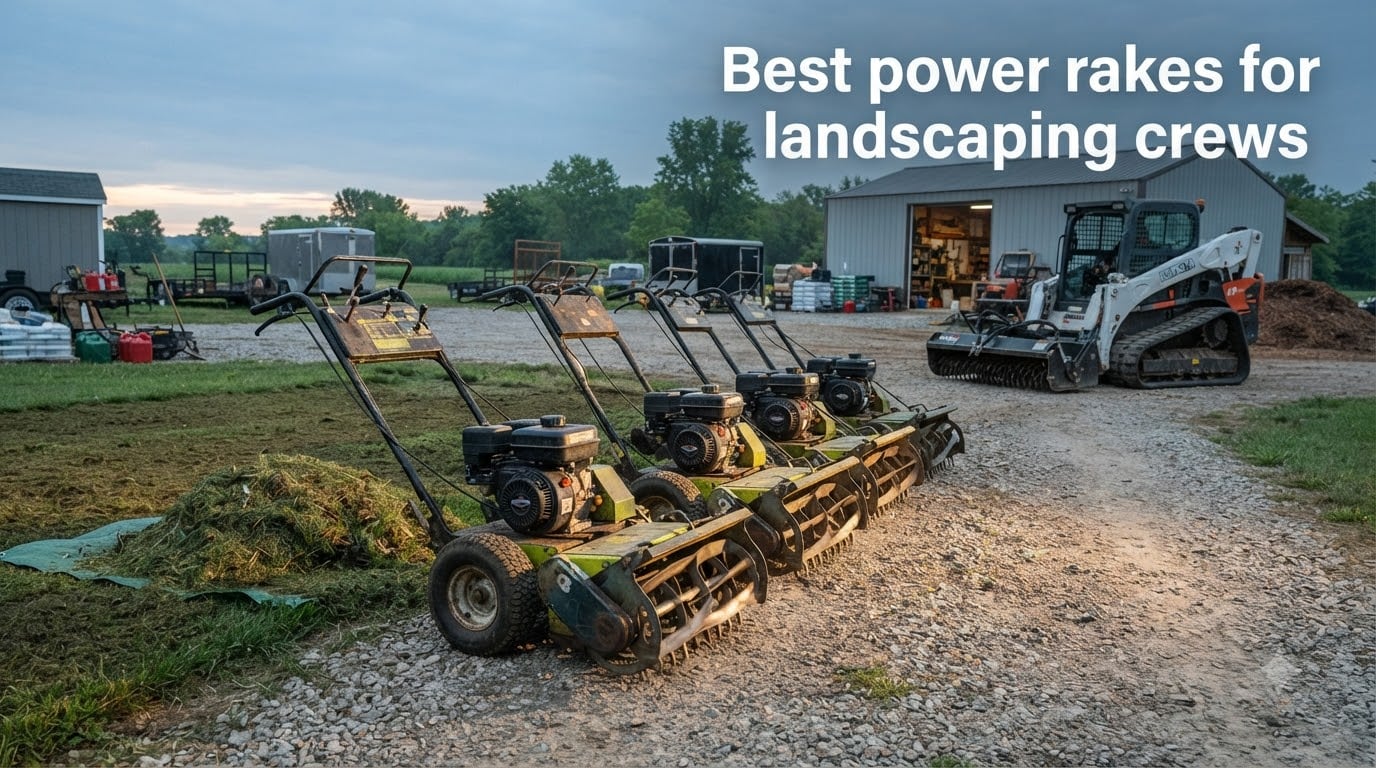 Best power rakes for landscaping crews