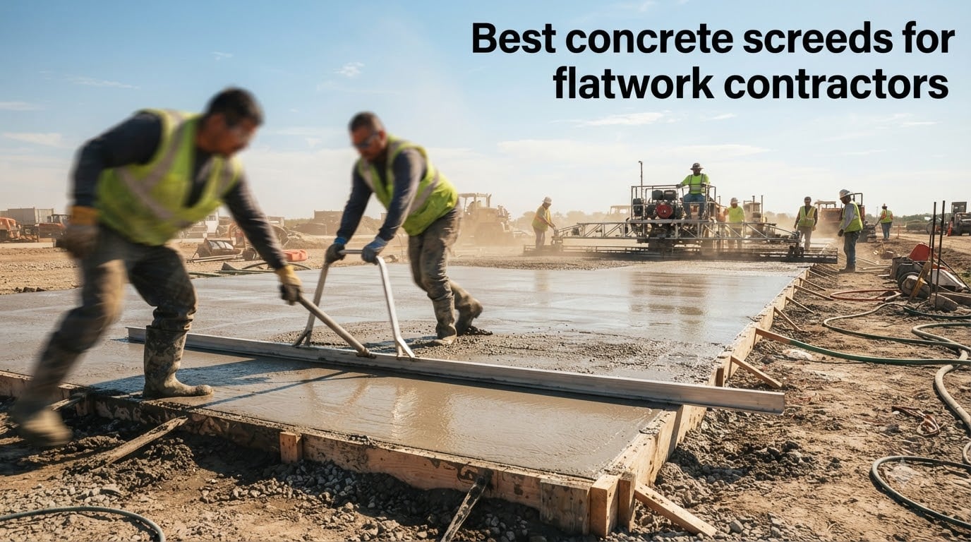 Best concrete screeds for flatwork contractors