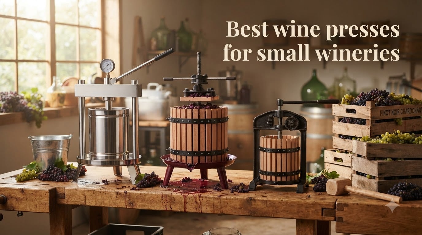 Best wine presses for small wineries