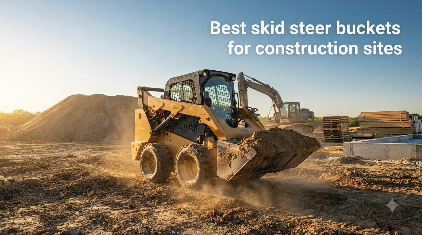 Best skid steer buckets for construction sites