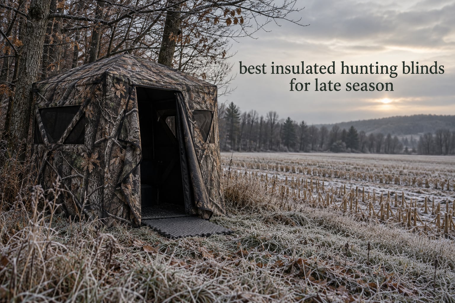 best insulated hunting blinds for late season