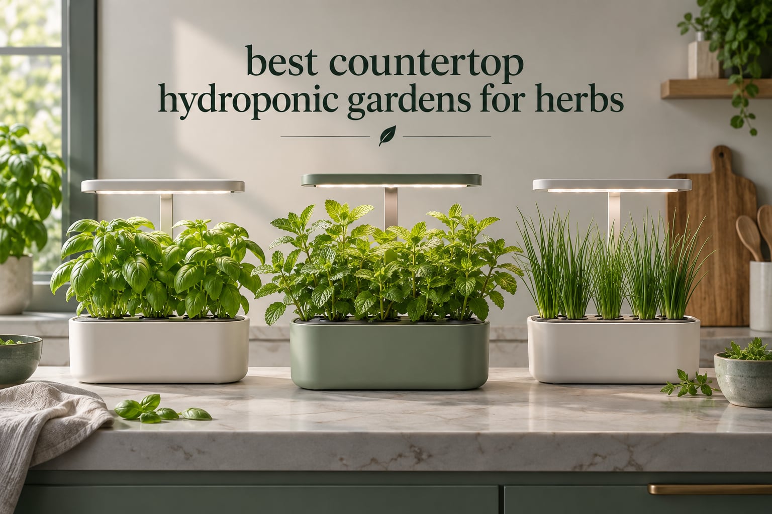 best countertop hydroponic gardens for herbs