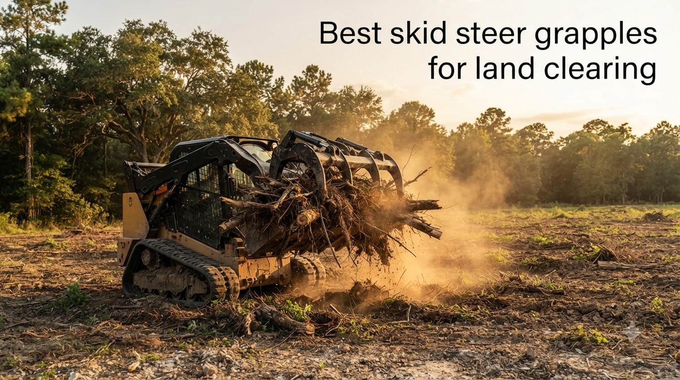 Best skid steer grapples for land clearing