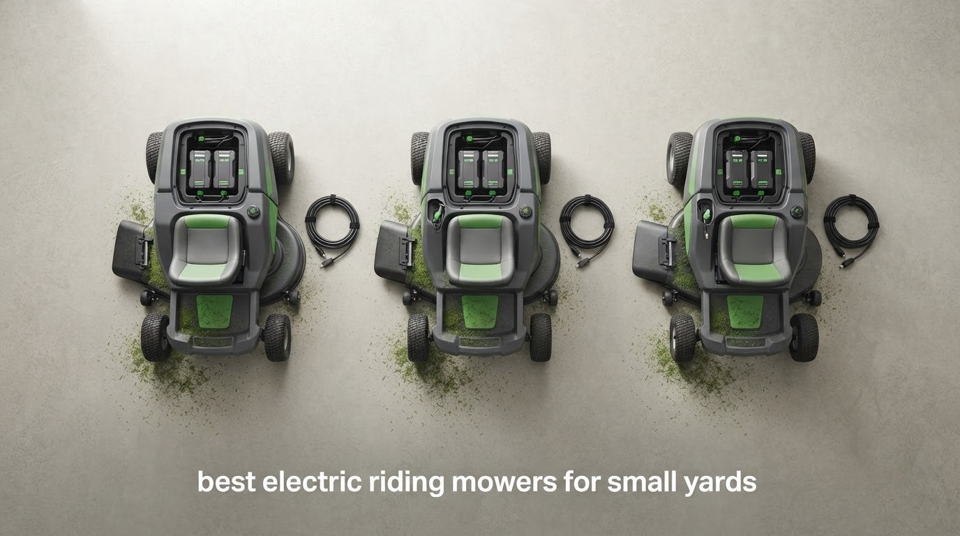 best electric riding mowers for small yards
