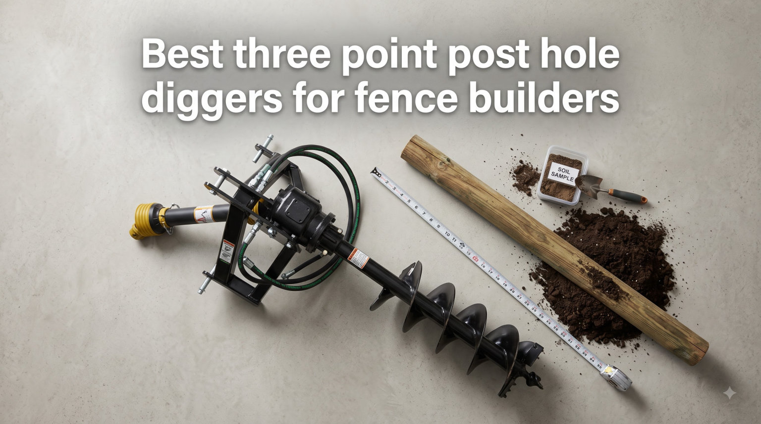 Best three point post hole diggers for fence builders