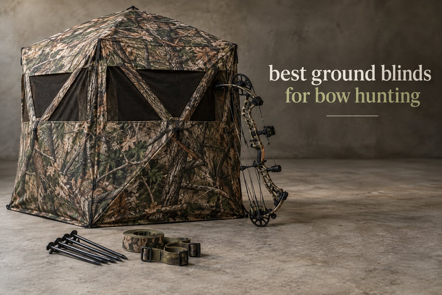 best ground blinds for bow hunting
