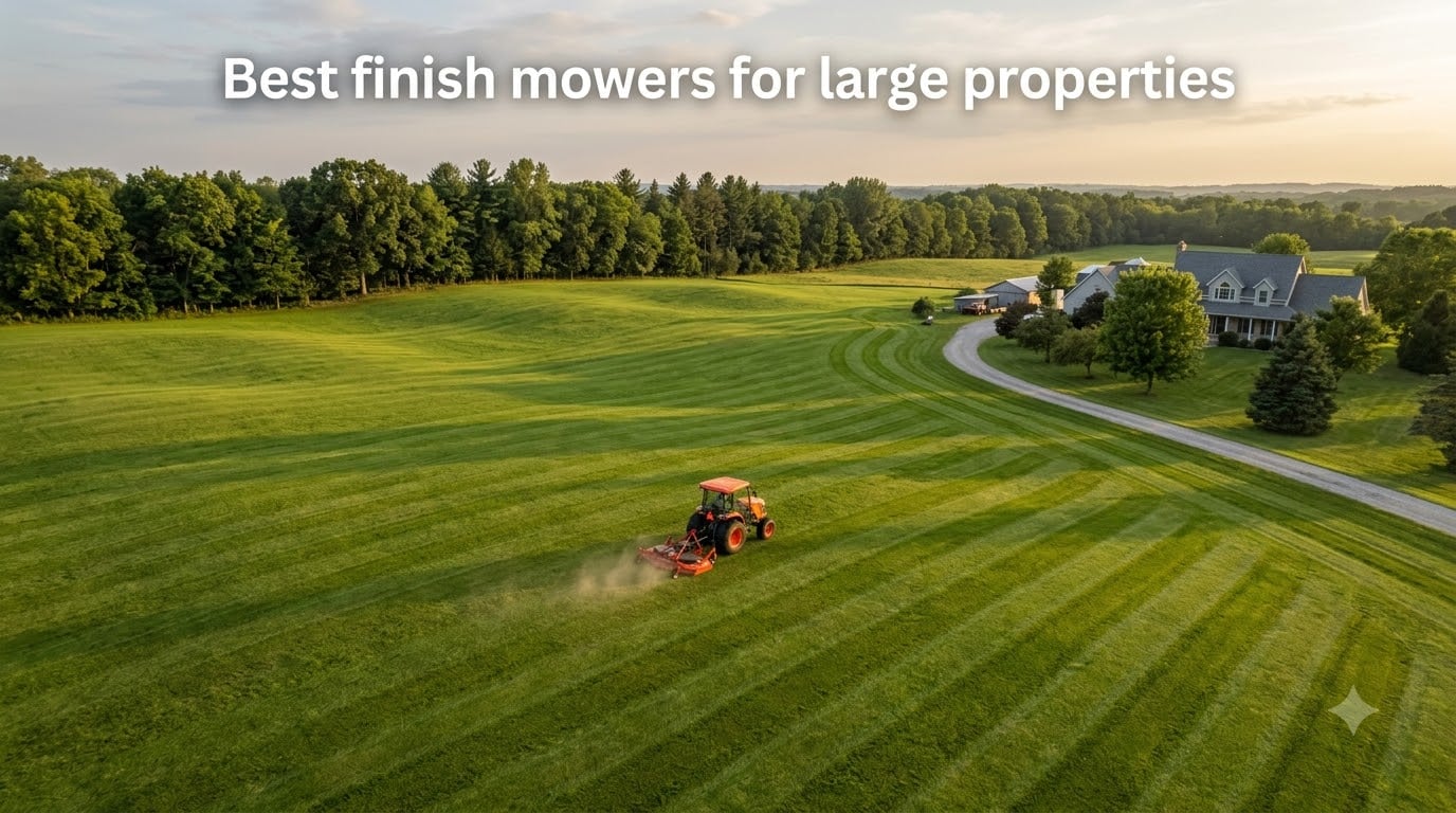 Best finish mowers for large properties